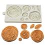 Goodjobb Silicone Cake Mold Baking Mould Environmentally Friendly Rose Pattern Gray Bar Party Product