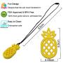 Chew Necklace for Boys and Girls - Silicone Pineapple Chewable Pendant for Teething, Autism, Biting, ADHD, SPD, Sensory Oral Motor Aids for Kids, Chewy Toy Jewelry for Adults (Yellow)