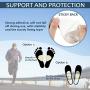 40 Pieces Metatarsal Felt Feet Pads Insert Pads Ball of Foot Cushion Pain Relief Forefoot Support Adhesive Foam Foot Cushion Pad for Men and Women 1/4 Inch Thick (White)