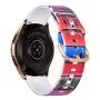 VIGOSS Flower Cow Band Compatible Galaxy Watch 42mm Bands Active 40mm Band Women 20mm Width Silicone Skull Strap Replacement Wristband for Samsung Galaxy Watch 42mm SM-R810 Smartwatch