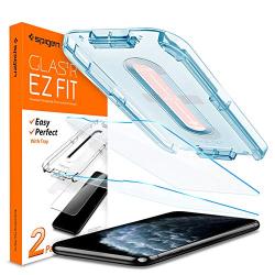 Spigen Tempered Glass Screen Protector [Glas.tR EZ Fit] Designed for iPhone 11 Pro/iPhone Xs/iPhone X [5.8 inch] [Case Friendly] - 2 Pack