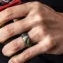 ThunderFit Silicone Rings, 7 Rings / 1 Ring Wedding Bands for Men - 8.7 mm Wide - 2.5mm Thick