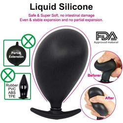 Extra Large Inflatable Extender Plug Silicone Huge Pump Toy for Game