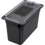 Carlisle 3066903 StorPlus Third Size Food Pan, Polycarbonate, 8" Deep, Black