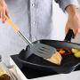 JunbosiKitchenware Kitchenware Set Food Grade Silicone Solid Wood Handle Kitchenware 6 Piece Set Non-Stick Cooking Spoon Shovel Set