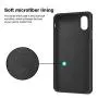 iPhone Xs Case, iPhone X Case, Anuck Soft Silicone Gel Rubber Bumper Case Anti-Scratch Microfiber Lining Hard Shell Shockproof Full-Body Protective Case Cover for iPhone X/Xs 5.8" 2018 - Black