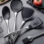 Kitchen Utensils,silicone Spatula Non-stick Gets Silicone Kitchenware Kitchen Gadget Kitchen Tool-black 33.2cm(13.1inch)