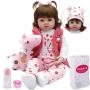 Kaydora Reborn Baby Doll Girl, 16 inch Soft Weighted Body, Cute Lifelike Handmade Silicone Doll