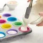 AmazonBasics Reusable Silicone Baking Cups, Muffin and Cupcake, Pack of 12