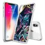 iPhone Xs iPhone X Case,Flexible Soft TPU Cover Shell,Slim Silicone Black Rubber Non-Slip Durable Design Protective Phone Case for iPhone Xs iPhone X -Butterfly