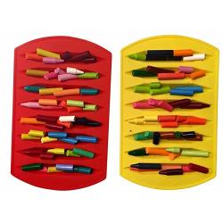 CrayOn 4 Double Tipped, Triangular Silicone Crayon Molds (Makes 32 Recycled Crayons Total)