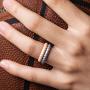 ThunderFit Womens Thin Swivel Rings, 10 Rings / 8 Rings / 4 Rings / 1 Ring - Stackable Silicone Wedding Rings - 2.5mm Wide - 2mm Thick