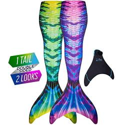 Fin Fun Mermaid Tails for Swimming with Monofin - Kids and Adult Sizes - Limited Edition