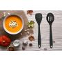 Prime Products - Kitchen Utensil Set - Professional 10 Piece Black Cooking Utensils - Nonstick Silicone And Heat Resistant Kitchenware