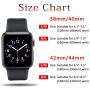 Pack 3 Compatible with Apple Watch Band 38mm 40mm 42mm 44mm Women Men, Soft Silicone Band Replacement for Apple iWatch Series 4, Series 3, Series 2, Series 1