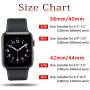 ATUP Compatible with Apple Watch Band 38mm 40mm 42mm 44mm Women Men, Soft Silicone Band Compatible with for iWatch Series 4, 3, 2, 1