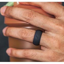 ThunderFit Silicone Wedding Ring for Men, Rubber Wedding Band - 8.7mm Wide