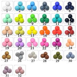 Wendysun 100PC 12mm Premium Round Silicone Loose Bead for Baby Sensory Teethers, Nursing Necklaces, Bracelets and Fashionable Jewelry | Chewing Beads (Mix Colour)