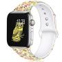 KOLEK Floral Bands Compatible with Apple Watch 42mm 44mm, Silicone Fadeless Pattern Printed Replacement Bands for iWatch Series 4 3 2 1, Owl, M, L