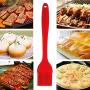 JunbosiKitchenware BBQ Grill Set Silicone Grill 4 Piece Set Silicone Gloves Two Piece Set Brush Clip,Red