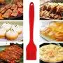 JunbosiKitchenware BBQ Grill Set Silicone Grill 4 Piece Set Silicone Gloves Two Piece Set Brush Clip,Red