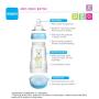 MAM Baby Bottles for Breastfed Babies, MAM Baby Bottles Anti Colic, White, 9 Ounces, 1-Count