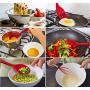 Silicone Kitchenware Set of 10 One-piece High Temperature Non-stick Cookware Shovel Spoon Set,Red