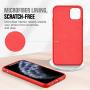 TiMOVO Compatible with iPhone 11 Pro Case, Liquid Silicone Gel Shockproof Soft Microfiber Lining Slim Cover for Apple iPhone 11Pro 5.8 inch 2019 - Red