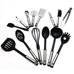 24 PCS Heat Resistant Utensils Tools Non Toxic Multifunction Cooking Kitchenware Set Easy Clean Non Stick Spoon Silicone Home