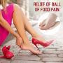 Ball of Foot Cushions High Heels for Women, Soft Gel Insoles Metatarsal Pads Forefoot Heel Cushion Inserts Relieves Pain and Discomfort Forefoot Cushioning for Mortons Neuroma Pain Relief 6 Pair