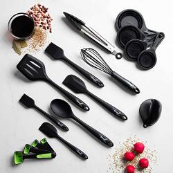 The Handi Cook Professional 11-Piece Kitchen Utensil Set - Premium Nonstick Cooking Utensils with Collapsible Measuring Cups and Folding Spoons - Durable Kitchenware Tools and Supplies