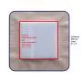 Silicone Foam Dressing with Border (Adhesive) Waterproof 4" X 4" (10 cm X 10 cm) (Central Ultra Absorbent-Foam 2.5" X 2.5") 10 Per Box (1) Wound Dressing by Areza Medical