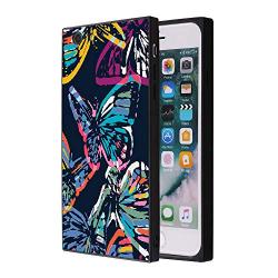 iPhone 6s 6 Case,Flexible Soft TPU Cover Shell,Slim Silicone Black Rubber Non-Slip Durable Design Protective Phone Case for iPhone 6s 6 -Butterfly