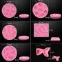 AK ART KITCHENWARE 6pcs Seashell Mermaid Silicone Cake Mold for Decorating Cookie Cupcake Fondant Mold Candy Mold Bakeware Pink