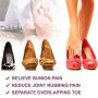 Promifun Bunion Cushion Protector, 10 Packs of Bunion Corrector Pads with Separator for Big Toe, Gel Shield for Foot Pain Relief, Calluses, Corns