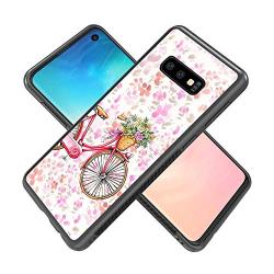 Samsung Galaxy S10e Case,Flexible Soft TPU Cover Shell,Slim Silicone Black Rubber Non-Slip Durable Design Protective Phone Case for Samsung Galaxy S10e -Bicycle