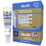 GE GE500 Silicone 2+ Window & Door Sealant Caulk Squeeze Tube, 2.8oz, Clear