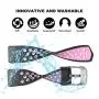 Jobese Replacement Bands Compatible with Fitbit Charge 2, 3-Pack Soft Breathable Silicone Sport Accessories Wristbands with Air Holes, Women Men