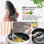 Silicone Cooking Utensils Kitchen Utensil Set - 11 Pieces Natural Wooden Handles Cooking Tools Turner Tongs Spatula Spoon for Nonstick Cookware - Best Kitchen Tools (BPA Free, Non Toxic)