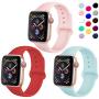 TIMTU Sport Band Compatible with Apple Watch Band 40mm 38mm 42mm 44mm, Soft Silicone Strap Replacement for Apple Watch Series 5 4 3 2 1 for Women/Men