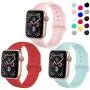 TIMTU Sport Band Compatible with Apple Watch Band 40mm 38mm 42mm 44mm, Soft Silicone Strap Replacement for Apple Watch Series 5 4 3 2 1 for Women/Men