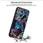 iPhone 6s 6 Case,Flexible Soft TPU Cover Shell,Slim Silicone Black Rubber Non-Slip Durable Design Protective Phone Case for iPhone 6s 6 -Butterfly