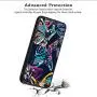 iPhone 6s 6 Case,Flexible Soft TPU Cover Shell,Slim Silicone Black Rubber Non-Slip Durable Design Protective Phone Case for iPhone 6s 6 -Butterfly