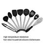 9 Pieces of Silicone Kitchen Utensils, Stainless Steel Handle Cooking Spoon Shovel Tool, Non-Stick Pan, Silicone Appliance, Kitchenware