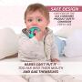 Baby Teething Toys - BPA Free Silicone - Easy to Hold, Soft and Highly Effective Cute Elephant Teether - Best Unique Baby Shower Gifts - Teethers Toy for Freezer