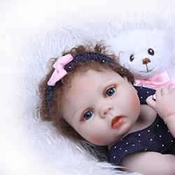 Zero Pam Dolls 23 inch Reborn Newborn Dolls Full Body Silicone Vinyl Lifelike Anatomically Correct Cute Girl Doll Looking Real Weighted Body Real Toddler Feel Xmas Birthday Gift for Kids Age 3+