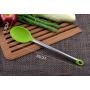 JunbosiKitchenware Silicone Kitchenware 5 Piece Set Stainless Steel Handle Cooking Leaking Nonstick Cookware Set Kitchen Tool