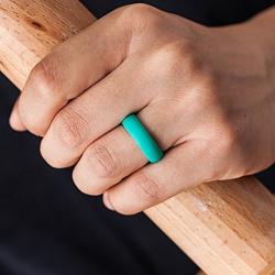 ThunderFit Silicone Rings Wedding Bands for Women