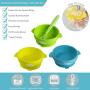 Silicone Baby Bowl (Pack of 3) & 1 Soft Spoon ? Spill Proof Feeding Bowl with Suction Cup Base ? BPA Free & Nontoxic Snack Container for Toddlers ? Perfect Baby Shower Gift Set
