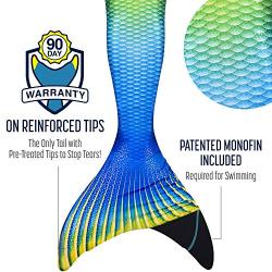 Fin Fun Mermaid Tails for Swimming with Monofin - Kids and Adult Sizes - Limited Edition